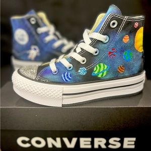 Space Custom Converse Solar System